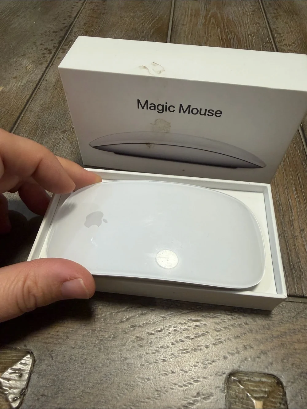 Apple Magic Mouse — White and Silver Wireless Multi‑Touch Mouse